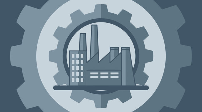 Industrial factory manufacturing and automation machinery, production technology, engineering innovation, logistics warehouse, mechanical energy plant