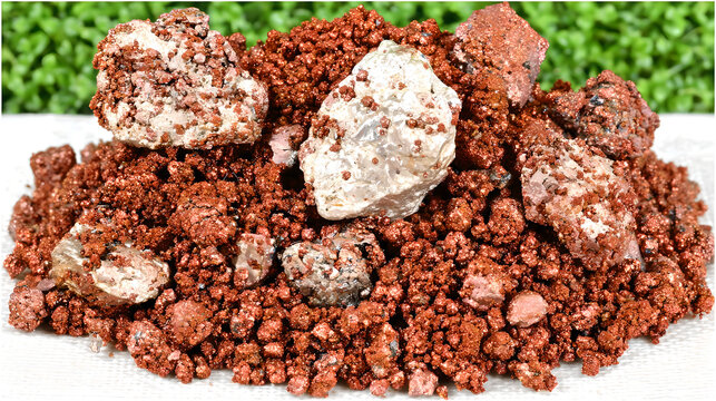 Close up of natural copper veins embedded in bedrock, rich copper metallic luster, realistic geological rock texture, emphasizing advanced energy storage materials and strategic mineral significance