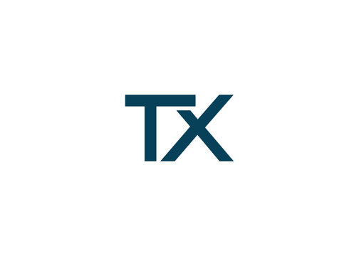 Modern TX Monogram Logo Design. Clean geometric typography conveys professionalism and modern simplicity.