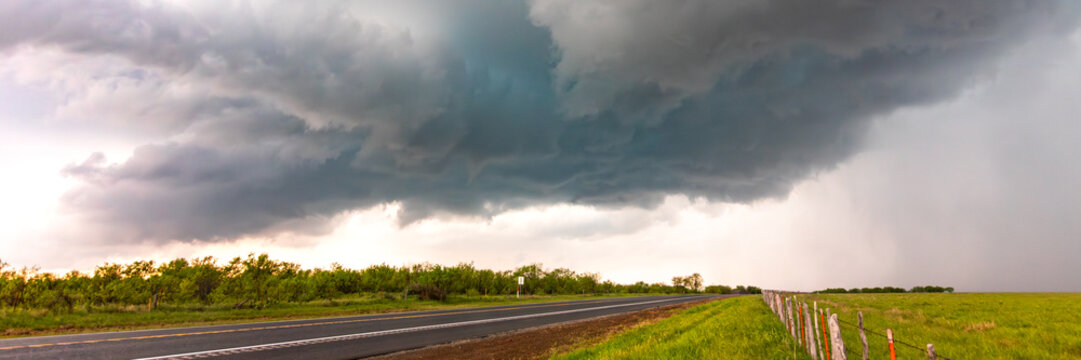 Impacts of Climate Change. El Ni&ntilde;o, the environment, rising global temperatures. Pollution and devastating storms featuring tornadoes and strong winds. Uncontrolled weather. Web banner, copy space.