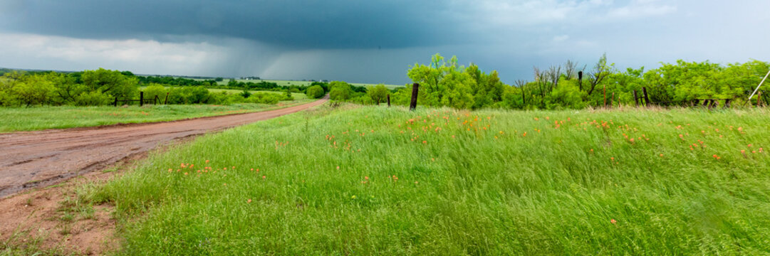 Impacts of Climate Change. El Ni&ntilde;o, the environment, rising global temperatures. Pollution and devastating storms featuring tornadoes and strong winds. Uncontrolled weather. Web banner, copy space.