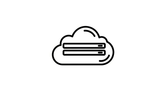 High density cloud server icon for data center services