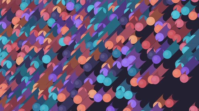 Colorful Abstract Confetti Pattern Background with Geometric Shapes for Modern Creative Design