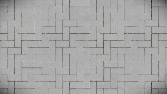 Clean gray paving stones in a geometric seamless loop pattern.