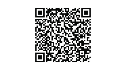 Fototapeta premium QR code icon with black and white pattern for scan payment and digital data design