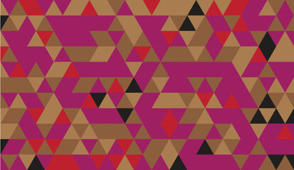 Fototapeta premium Abstract geometric triangle pattern. Modern mosaic background with colorful shapes.