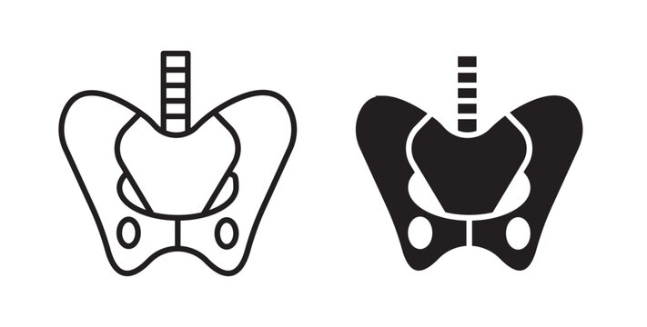 Pelvis icon for website, apps and UI.