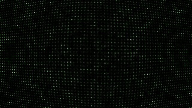 Abstract green digital data grid pulses across screen, creating dynamic looping motion graphic, perfect for technology and futuristic themes background footage clip.