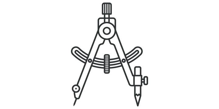 Geometric Compass Tool for Drawing Circles.