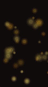 Seamless Loop Motion Background Luxury Gold Bokeh