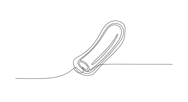 Tampon outline vector hygiene icon