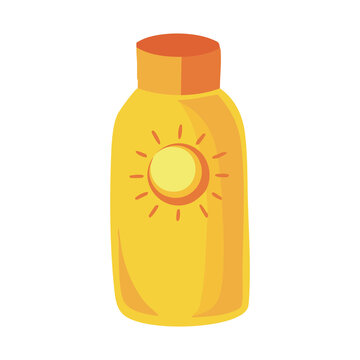 Sunscreen Bottle Summer Skincare Icon