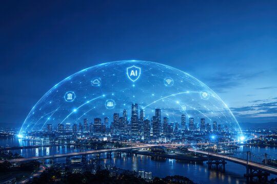 Smart City Protected by AI Security Dome