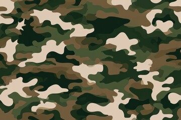 Fototapeta premium Tactical forest camouflage repeating pattern design