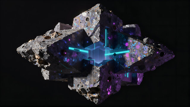 Interdimensional Gateway Monument in Void Space