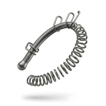 Industrial Curved Metal Spring and Mechanical Rod Component