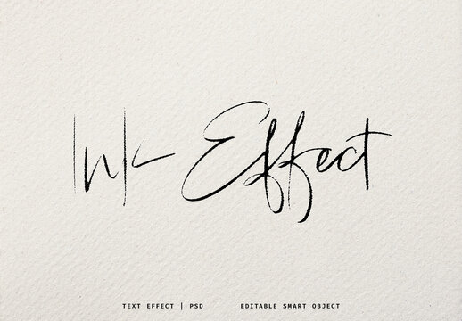 Handwritten Ink Effect for Text and Logo