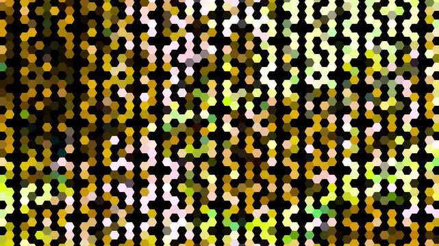 colored geometric shapes changing abstract motion background, mosaic pattern, commonly used for digital signage, VJ loops, and web design textures