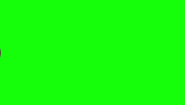 Green and White Man and Screen on Green Screen Background Horizontal 16-9