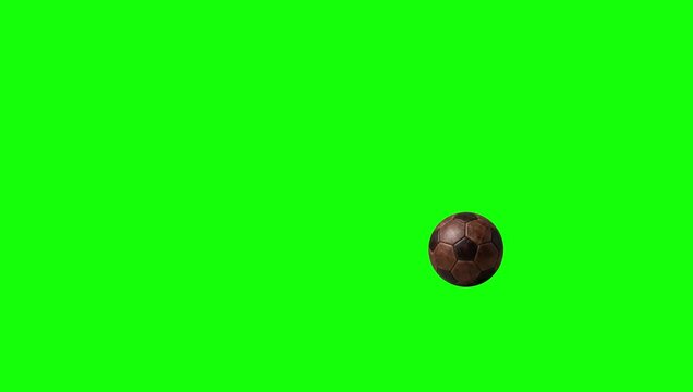 Green Soccer and Football and Ball and Screen on Green Screen Background Horizontal 16-9