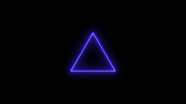 Neon circle loading icon animation glowing red and blue bar round shape processing rotation circular reset icon sign symbol on black background
