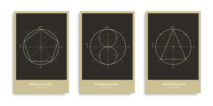 Geometric circles. Technological drawing . Abstract poster template. Engineering technologies. Vector illustration.
