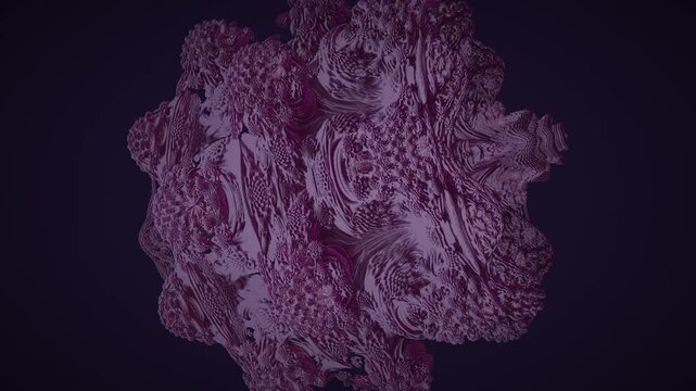 Mandelbulb a Seamless Looping Science Motion Background Animation for Technology Videos Scientific
