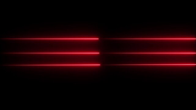 Abstract glowing rainbow colour neon lines cyan and red neon line moving on background. Neon Light Line Technology icon on black background