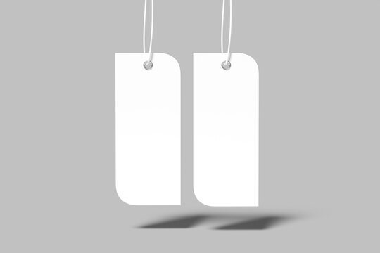 Clothing Tag Blank Mockup