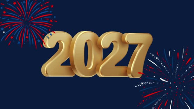 Golden number 2027 new year video
