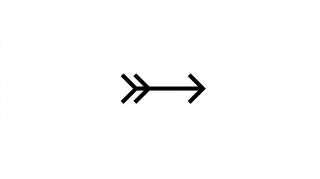 Simple black arrowhead graphic