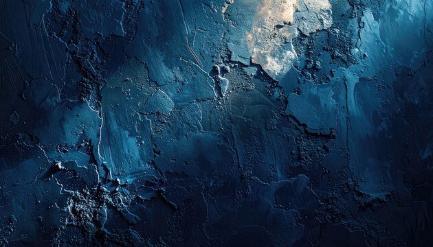 Deep blue textured surface with hints of light.