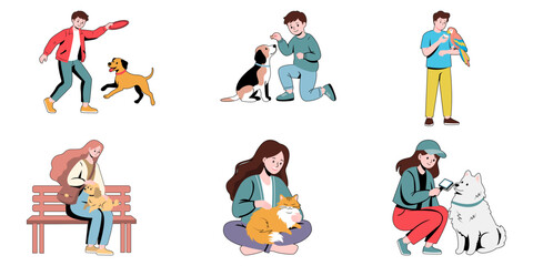Pet Lifestyle Illustration © Pandawa