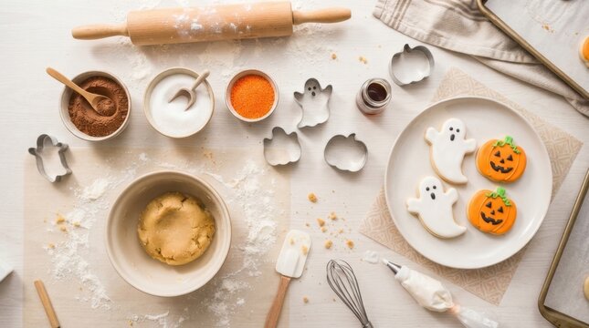 Halloween Cookie Baking