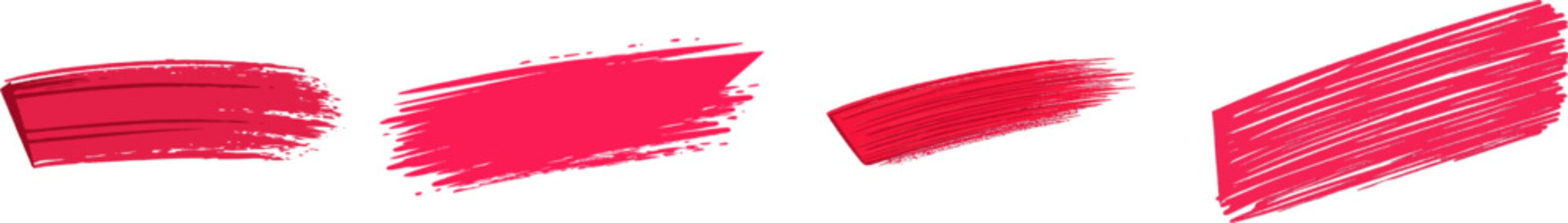 A vivid magenta angle shader brush drag transitions smoothly into scratchy dry lines against a pure white background