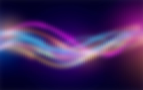 Abstract aurora borealis light streaks on dark background