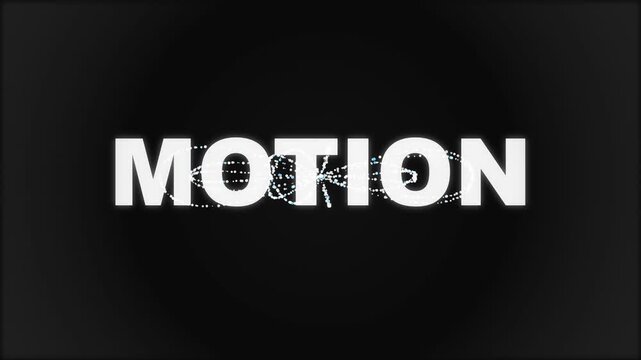 Motion Text Dissolving Into Glowing Particles Effect