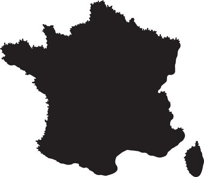 map of france with highlighted