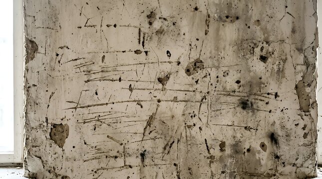 Weathered wooden surface with scratches.