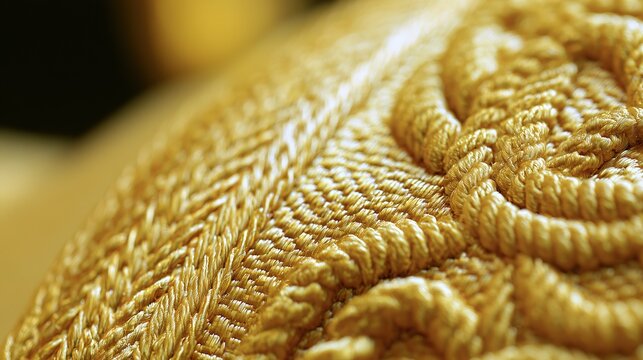 Liturgical gold embroidery and silk texture for design, luxury fabric stock