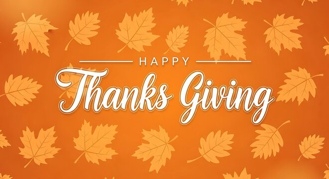 Warm wishes on thanksgiving day with autumn leaves