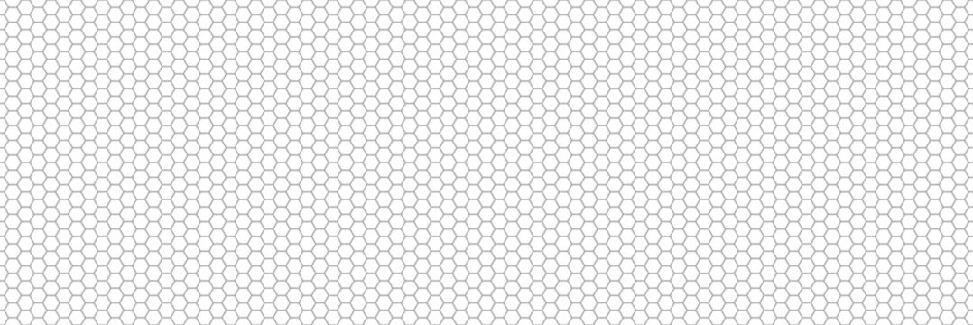 Seamless hexagonal pattern creating a minimal honeycomb grid background