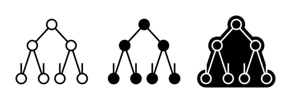 Binary Tree Icons, Data Structure Diagrams, Algorithm Visualizations