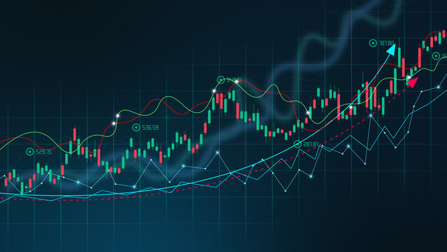 Trade stock market chart rise up trend advice broker diagram global goal graph horizontal improvement increase management performance plan profit progress