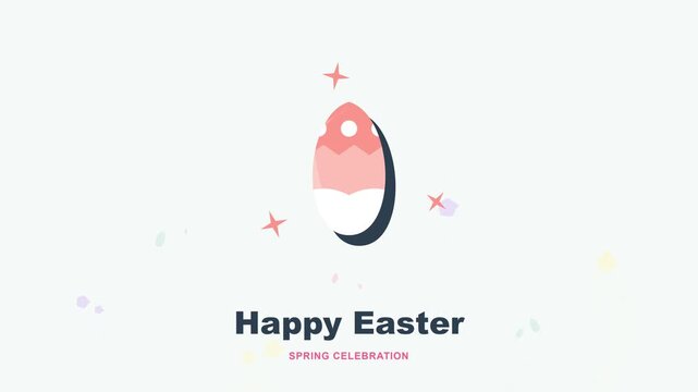 Decorative Egg Symbolizing Spring Celebration with Sparkling Elements