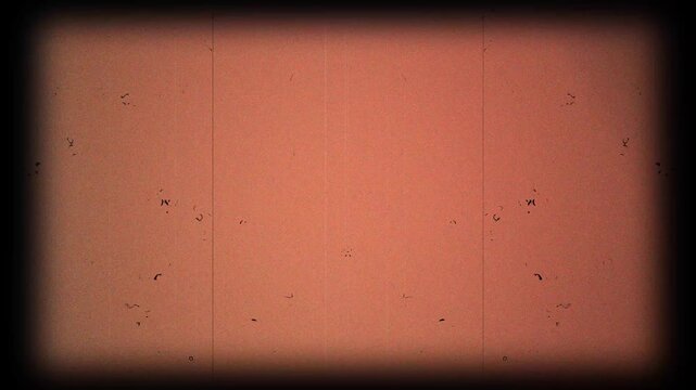 Super8 Film Leader vignette. Retro Super 8 Movie Grain Overlay with Scratches and Warm Film Leader Texture 4k video