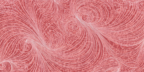 Fototapeta premium Abstract Pink Fingerprint Texture Background with White Paper Pattern and Vintage Fabric Inspired Design Surface Art Backdrop