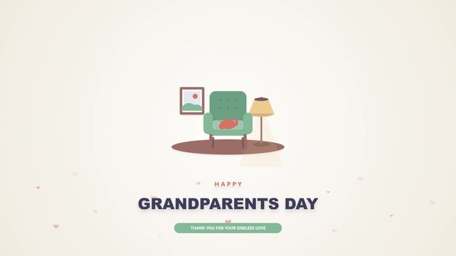 Minimalist Animated Graphics Appearing on Light Background