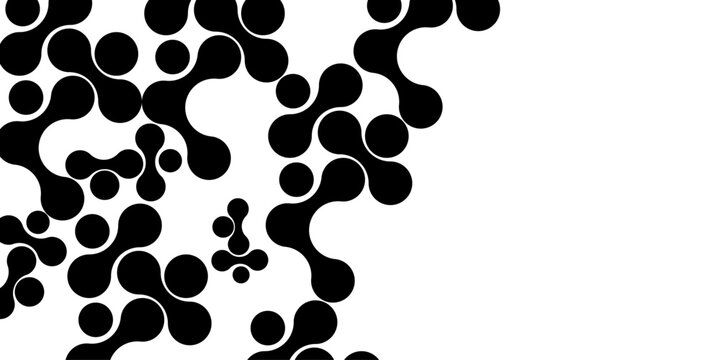 Abstract background color metaballs. Metaballs Seamless Pattern geometric wallpaper vector design.