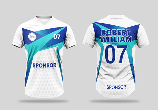 Editable Sports Jersey Design Template